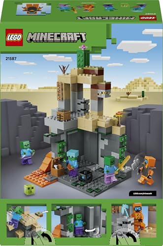 Thumbnail 12 de LEGO Minecraft Zombie Dungeon (21587): Giocattolo interattivo con Viandante, 3 Zombie, Slime e Tavolo da Crafting