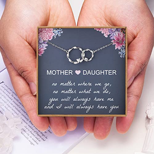 Thumbnail 5 de AnalysisyLove Mum Gifts from Daughter 925 Silver Mother Daughter Necklace