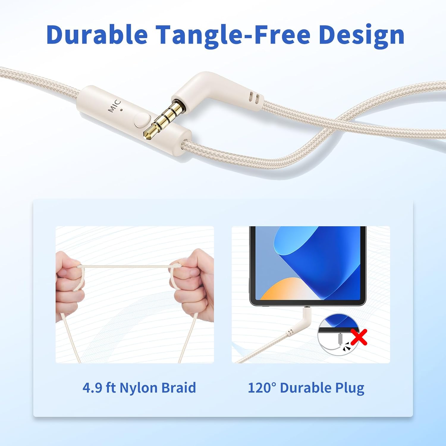 Thumbnail 5 de Botesty Sound Headphones Wired 4.9ft