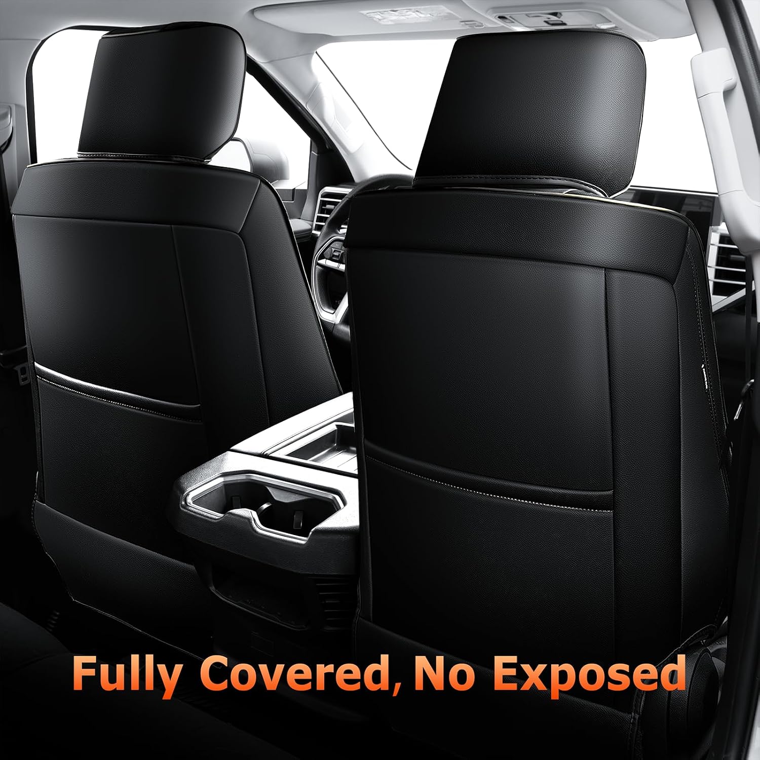 Thumbnail 4 de Carlimeki Leather Seat Covers for Toyota Tundra CrewMax (2022–2027) – Custom Fit, Premium Faux Leather