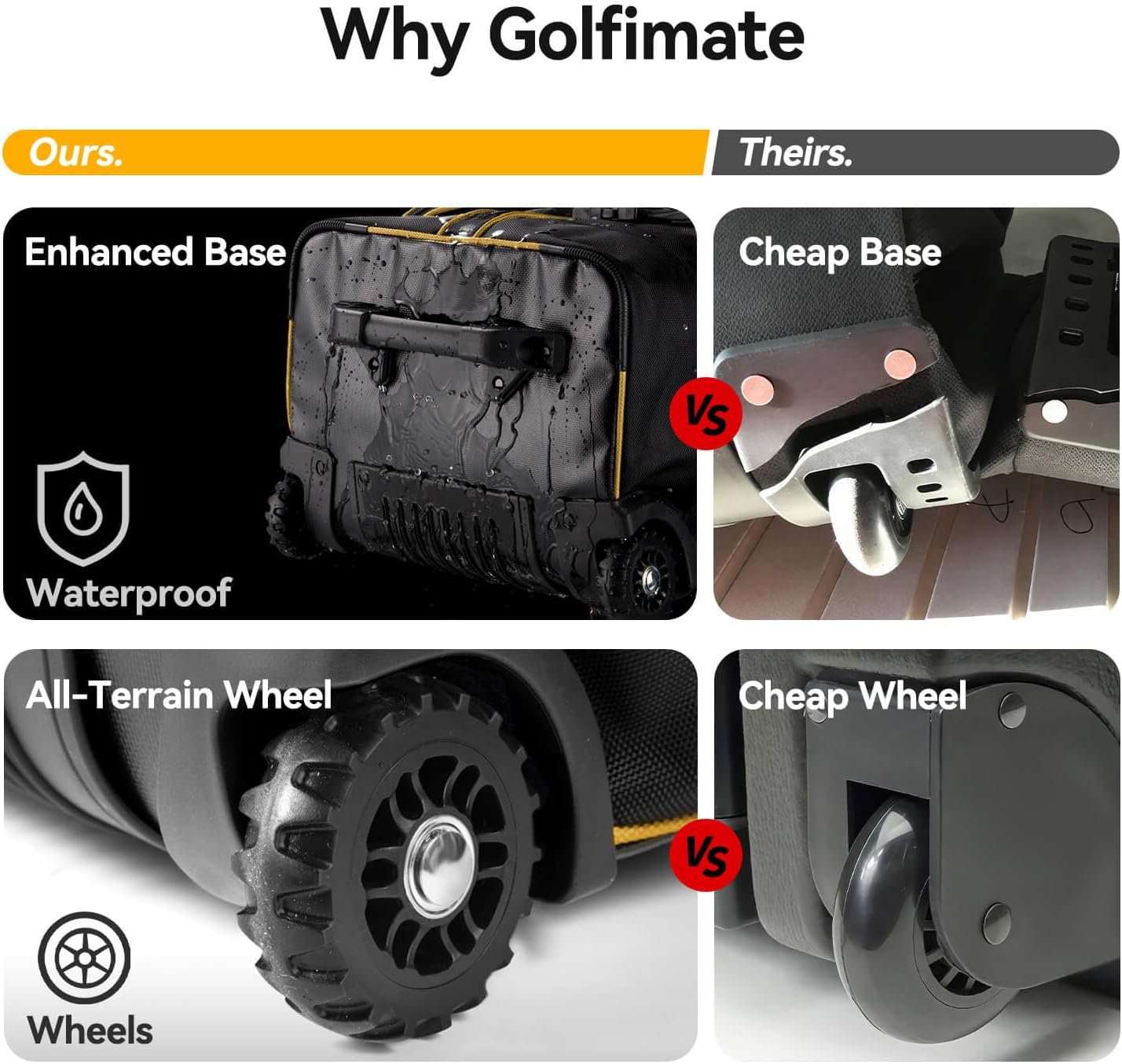 Thumbnail 2 de Golf Travel Bags for Airlines with Carbon Fiber Hard Top