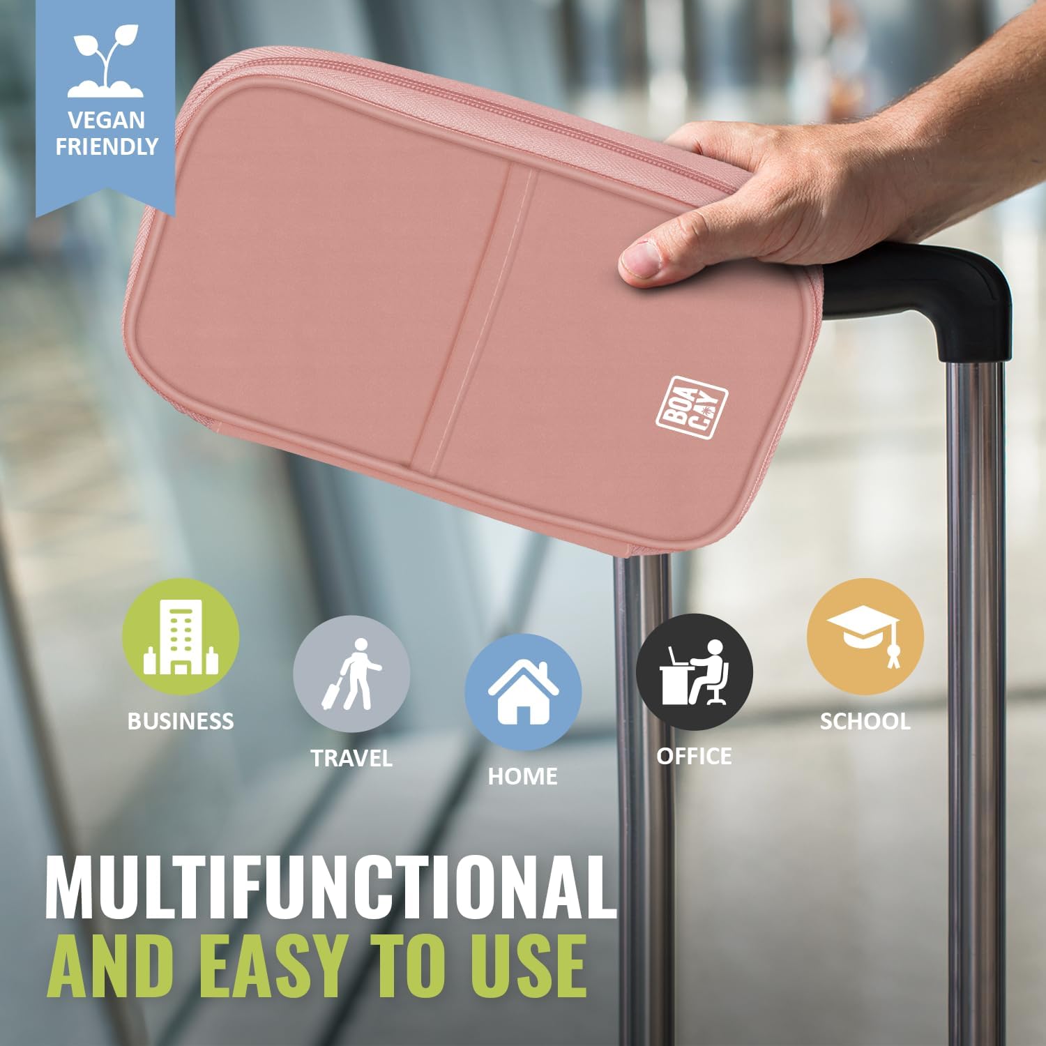 Thumbnail 5 de BOACAY Family Passport Holder RFID travel wallet