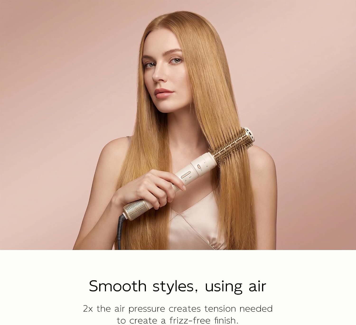 Detalle de 5 in 1 Multi Hot Air Styler Wrap (110,000 RPM) 5-in-1 Hair Dryer Brush with Auto Wrap Curlers & Travel Case