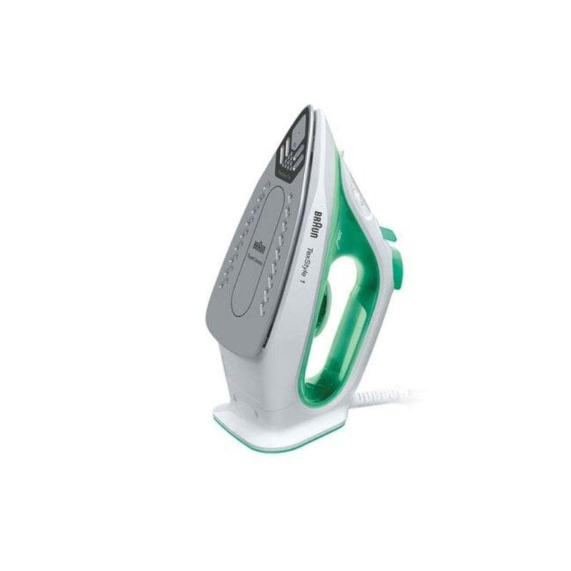 Detalle 2 de Braun TexStyle 1 SI 1040 GR: plancha con vapor potente y suela cerámica