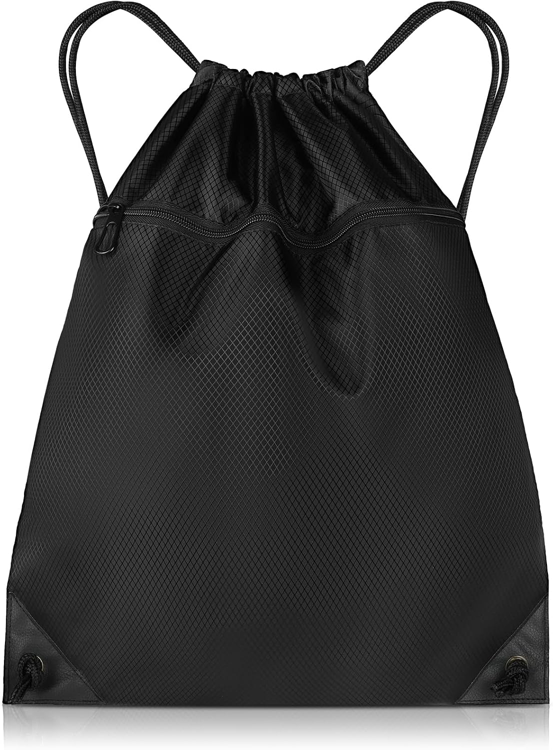 DiULi Sac de Sport avec cordon de serrage en tissu Oxford étanche, avec double poche