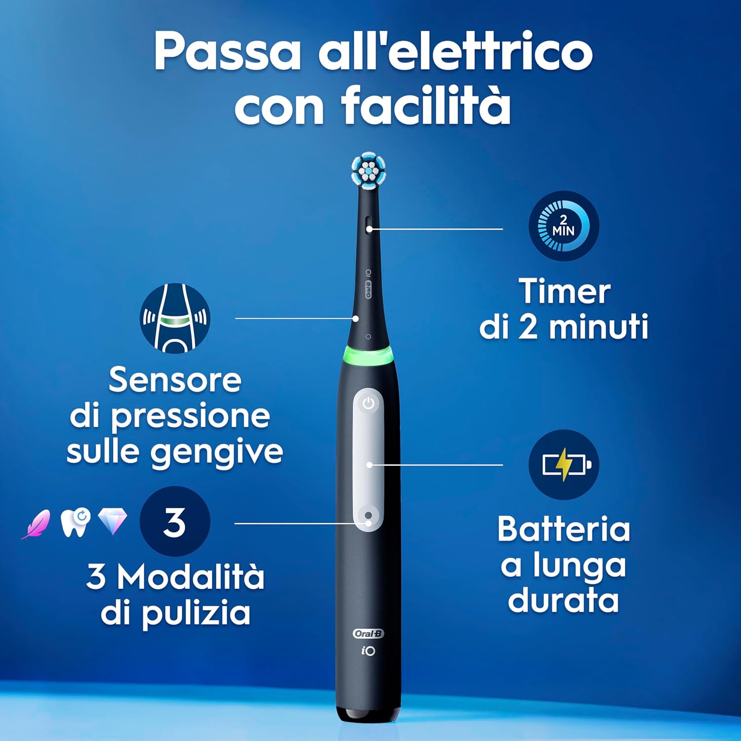 Detalle de Oral-B iO 3N spazzolino elettrico 2 min