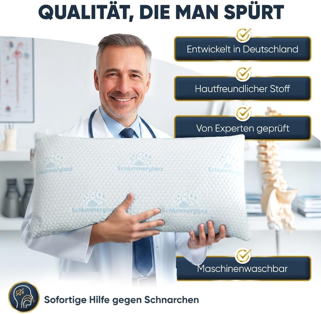 Thumbnail 5 de Memory Foam Nackenkissen 40x80 höhenverstellbar – ergonomische Unterstützung gegen Nackenschmerzen