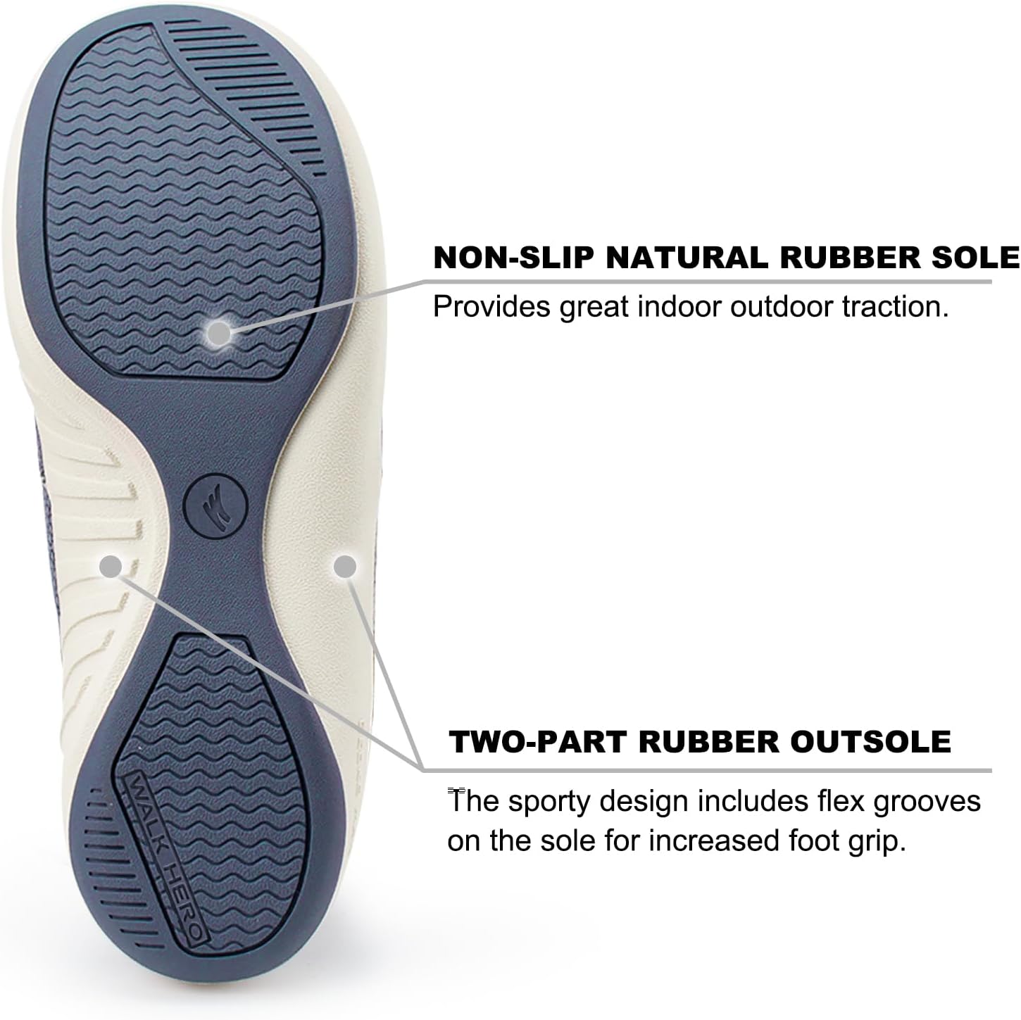 Thumbnail 4 de Men’s Arch Support Canvas Slippers with Velvet Lining & Anti-Skid Rubber Sole
