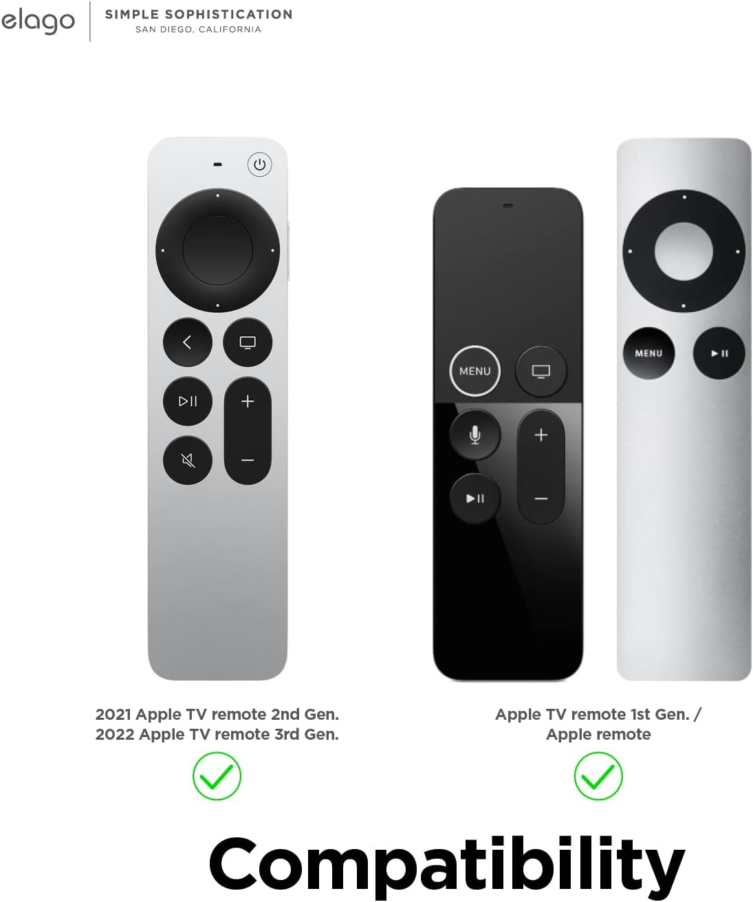 Thumbnail 4 de elago Support Télécommande pour Apple TV 4K Siri Remote (2e/3e génération) – noir