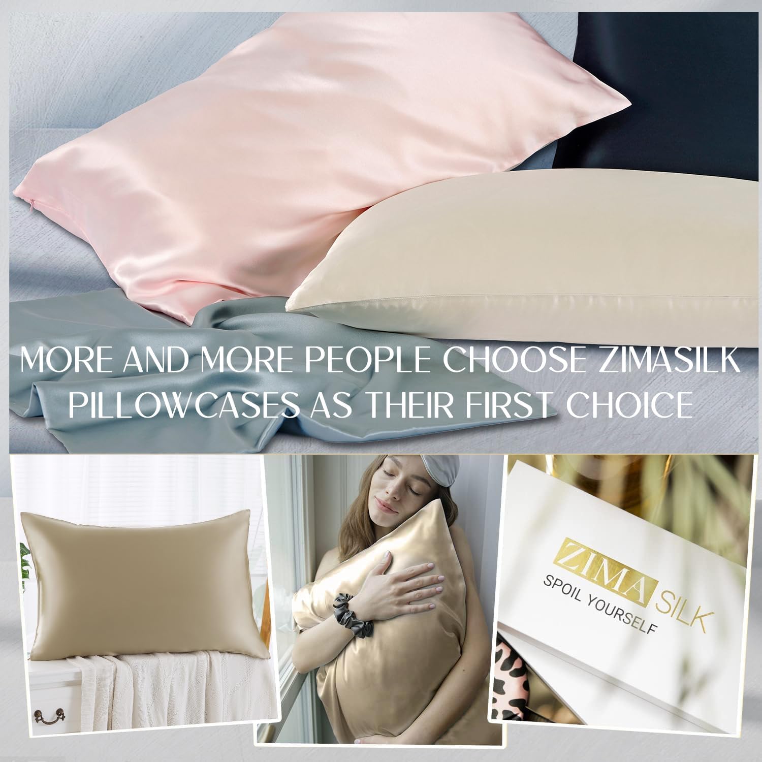 Thumbnail 4 de ZIMASILK 19 Momme Mulberry Silk Pillowcase 20x30
