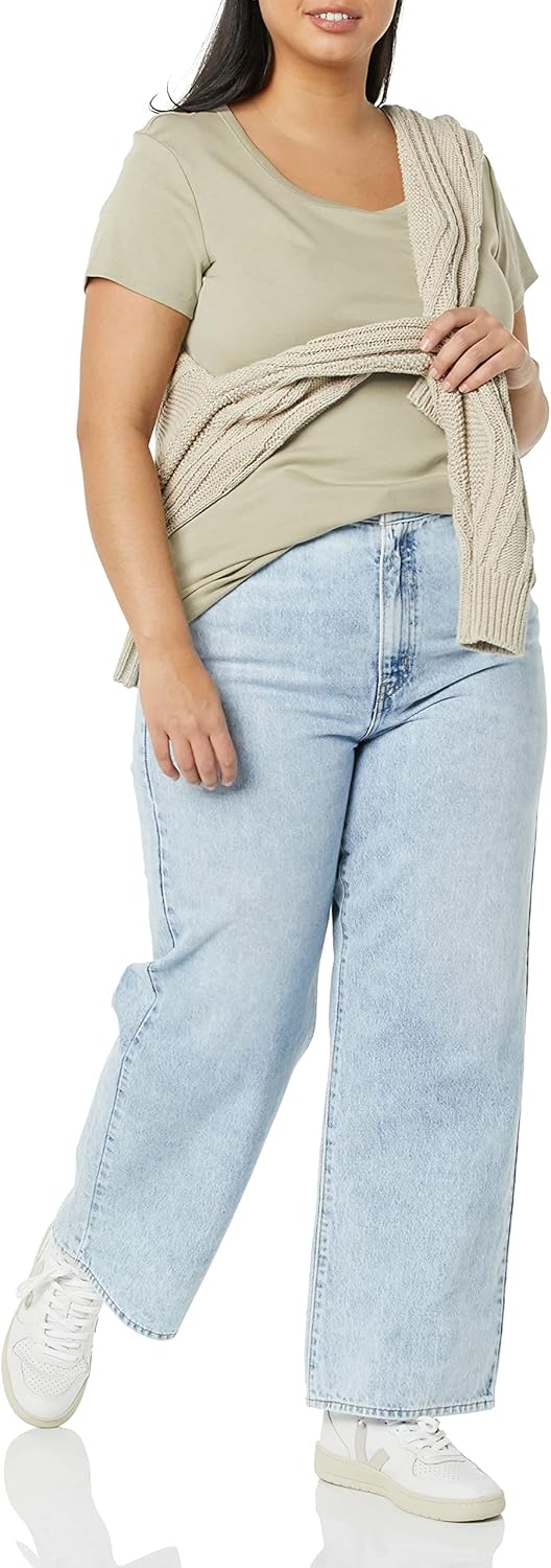Thumbnail 4 de Amazon Essentials Women's Slim-Fit Cap-Sleeve Scoop Neck T‑Shirt