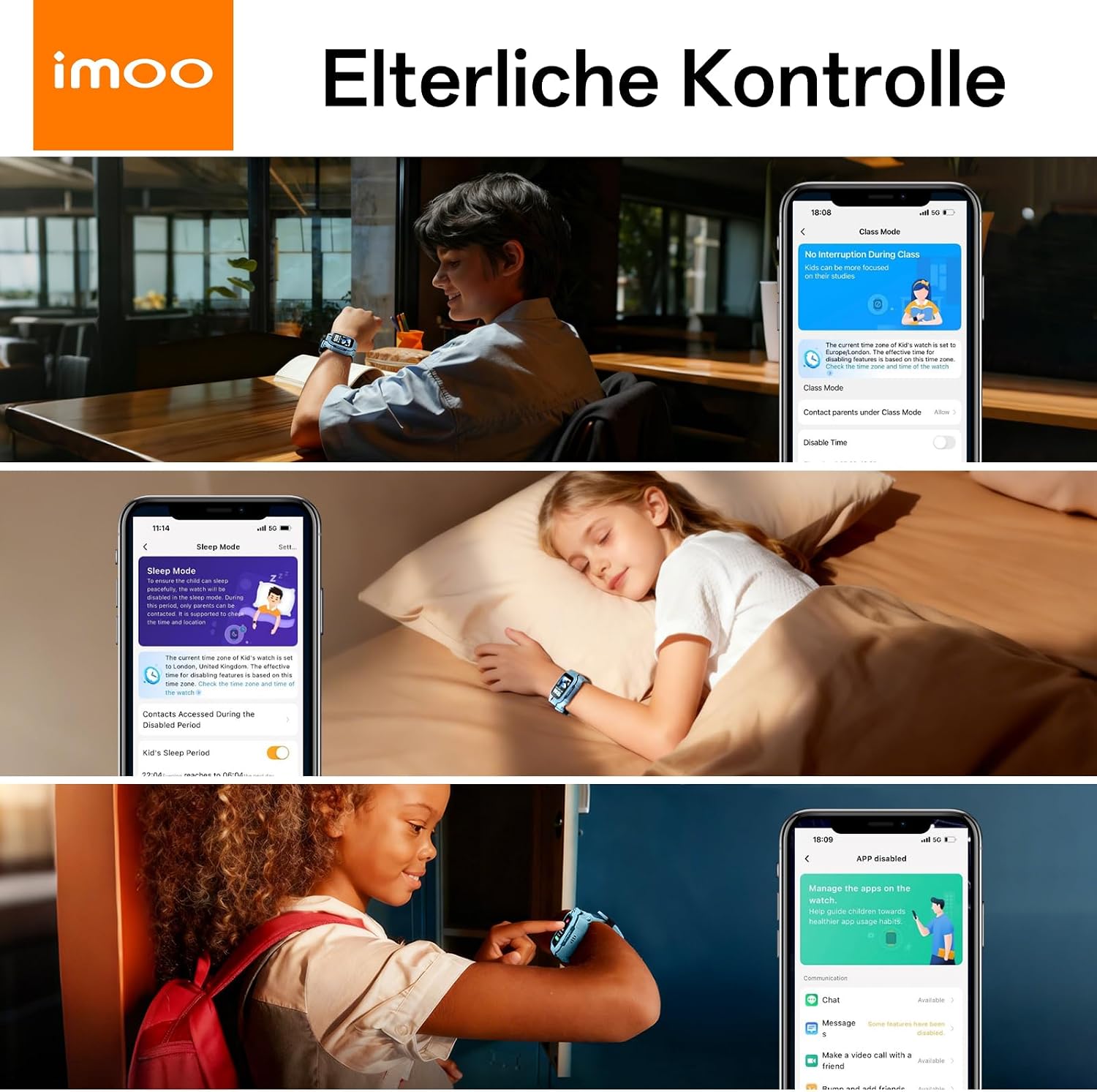 Detalle 2 de imoo Z3 Kinder-Smartwatch mit GPS und 4G
