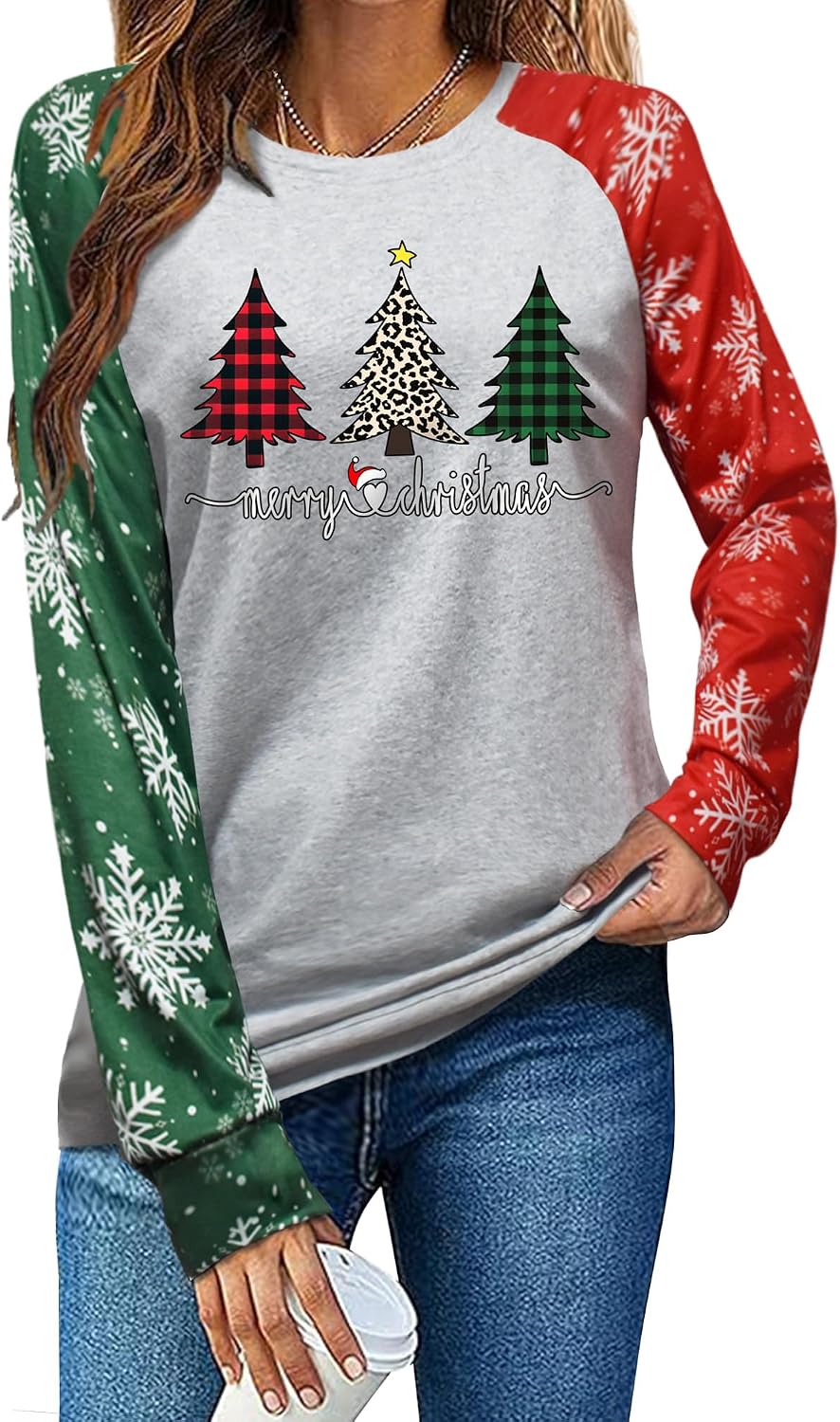 Detalle de Christmas Shirt for Women, Long Sleeve