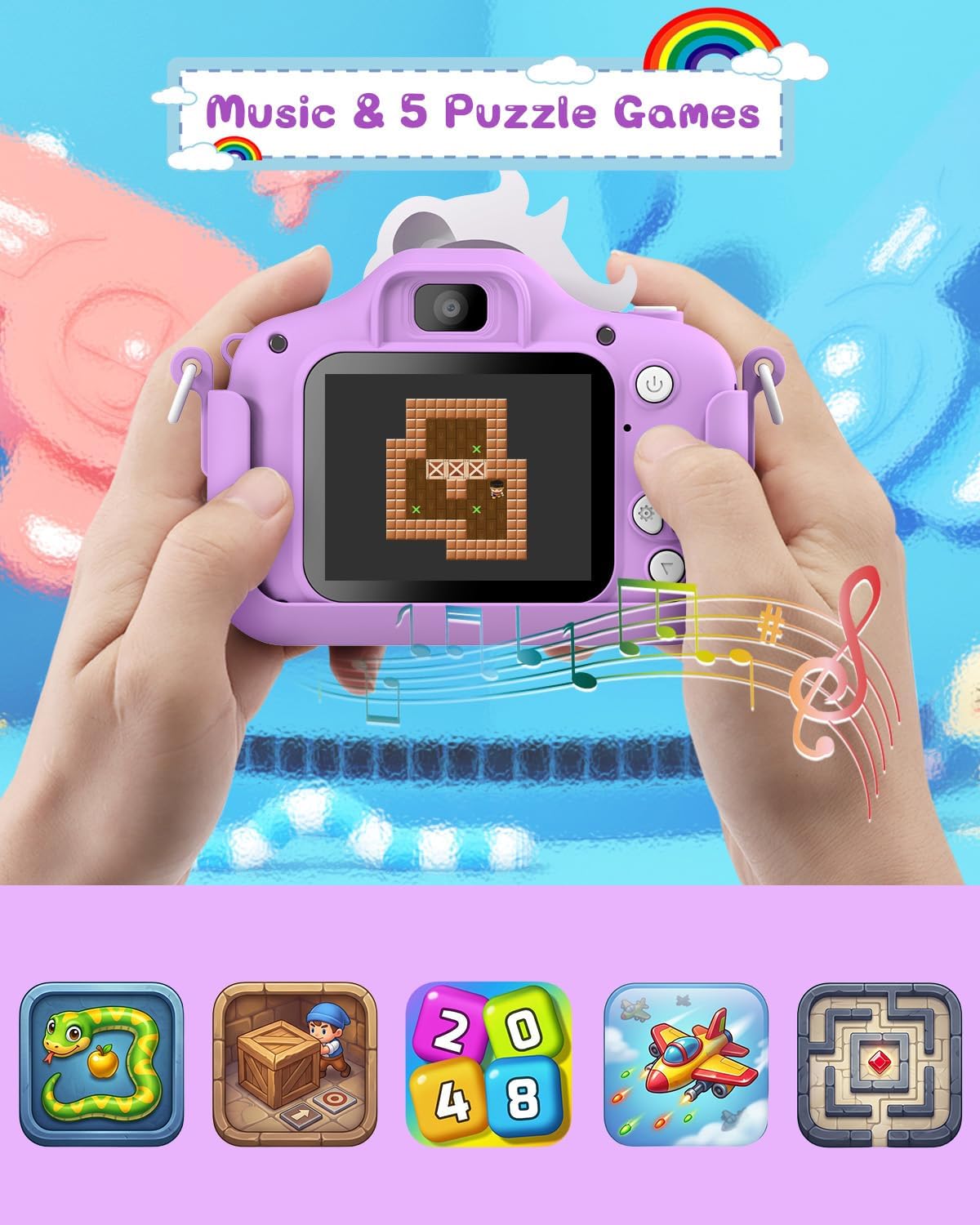 Detalle 1 de Kinderkamera Gofunly 1080P mit 2,0-Zoll