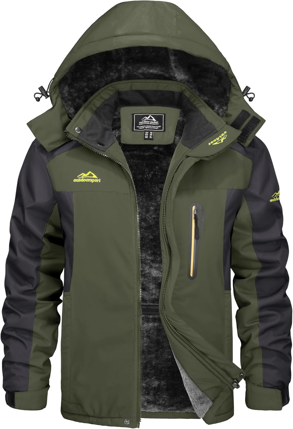 Detalle de KEFITEVD Chaqueta Invierno Hombre Impermeable