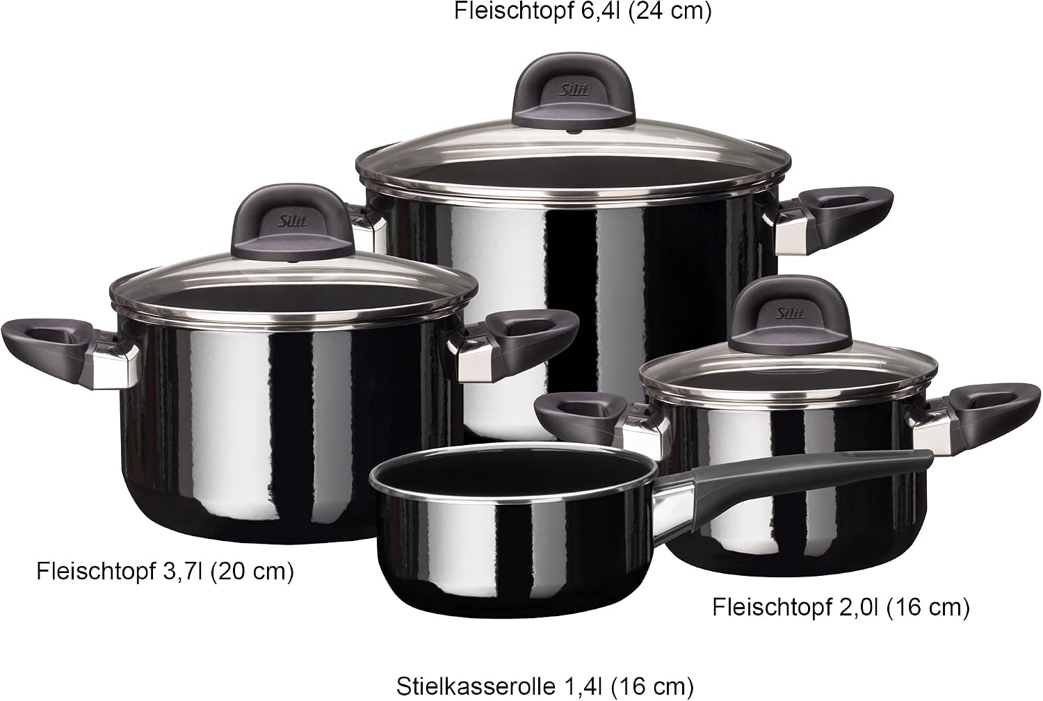 Thumbnail 2 de Silit Modesto Line, 4 casseroles verre céramique ⚙