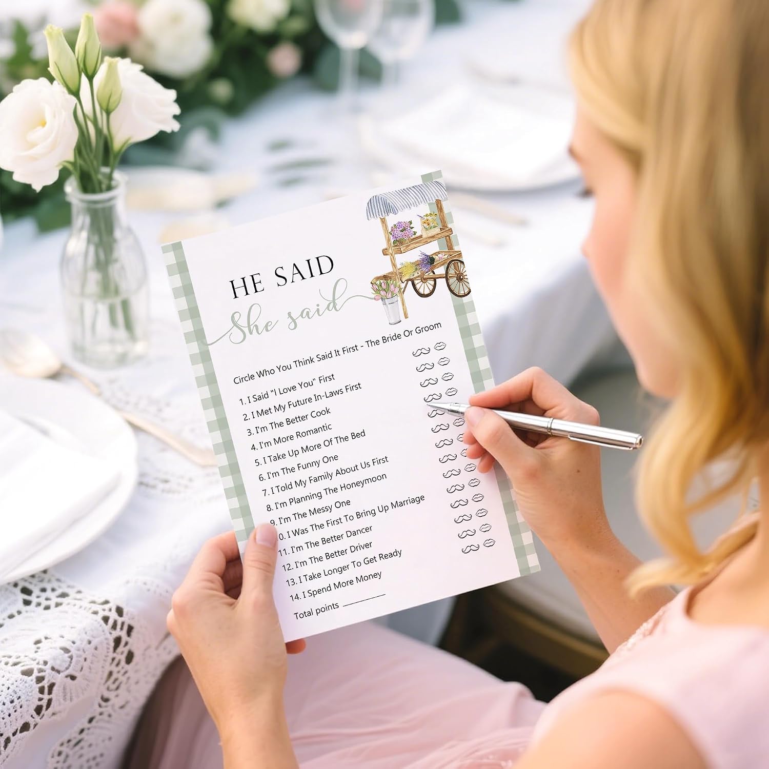 Detalle de Kaderas Hen Party Games Cards – He Said She Said (30 Cards)