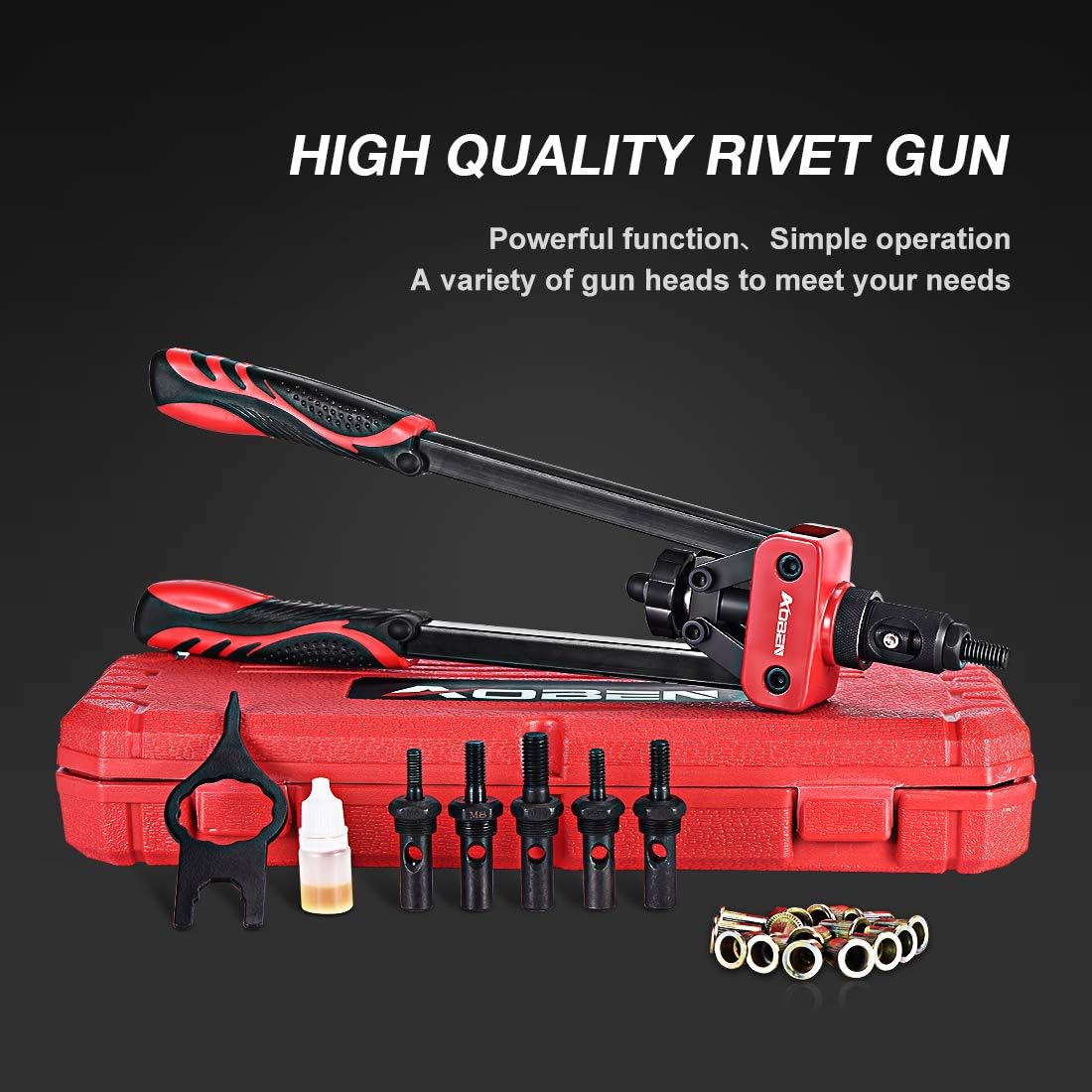 Thumbnail 1 de AOBEN 14" Rivet Nut Tool 90pcs Kit