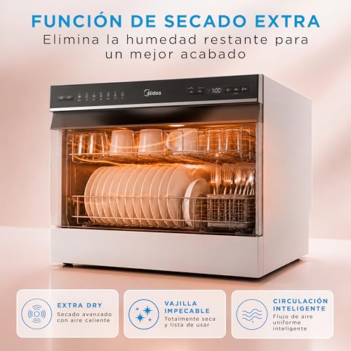 Thumbnail 7 de Midea Lavavajillas Pequeño Blanco 55 cm | 6 servicios, portátil y sin instalación