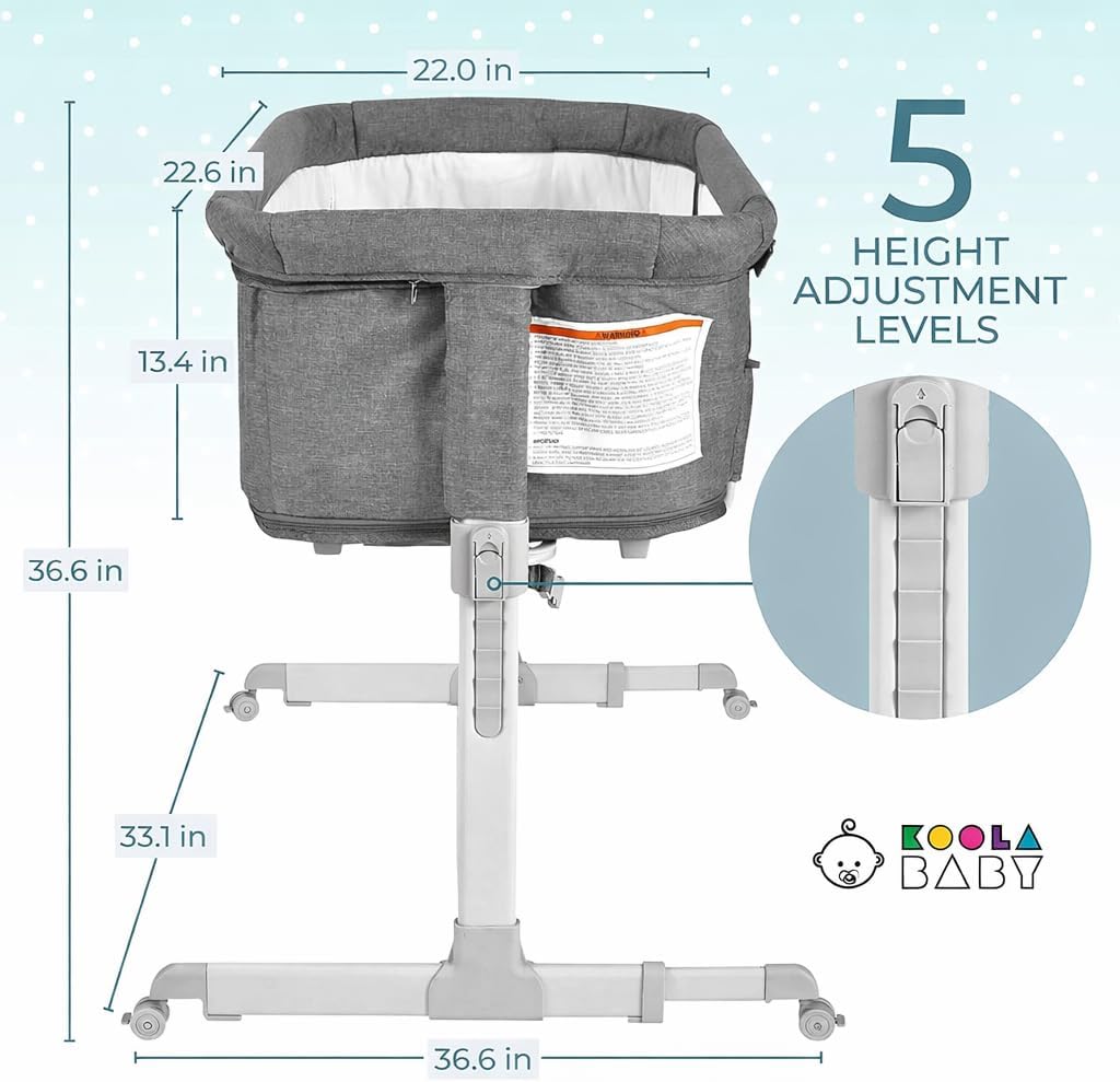 Detalle de KoolerThings 685364199036 3-in-1 Baby Bassinet with Adjustable Height