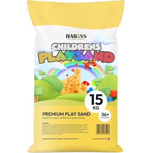 Detalle de Hardys Play Sand For Kids, 15kg – Soft Fine Sand for Sandpits, Trays and Tables (Made in UK)