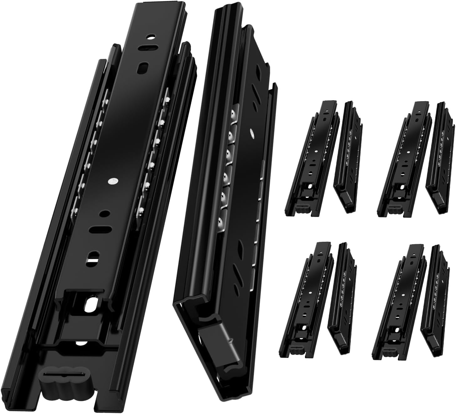 Thumbnail 6 de AOLISHENG Edelstahlschubladenschienen 250 mm Vollauszug – 45 kg Tragfähigkeit, 2 Stück