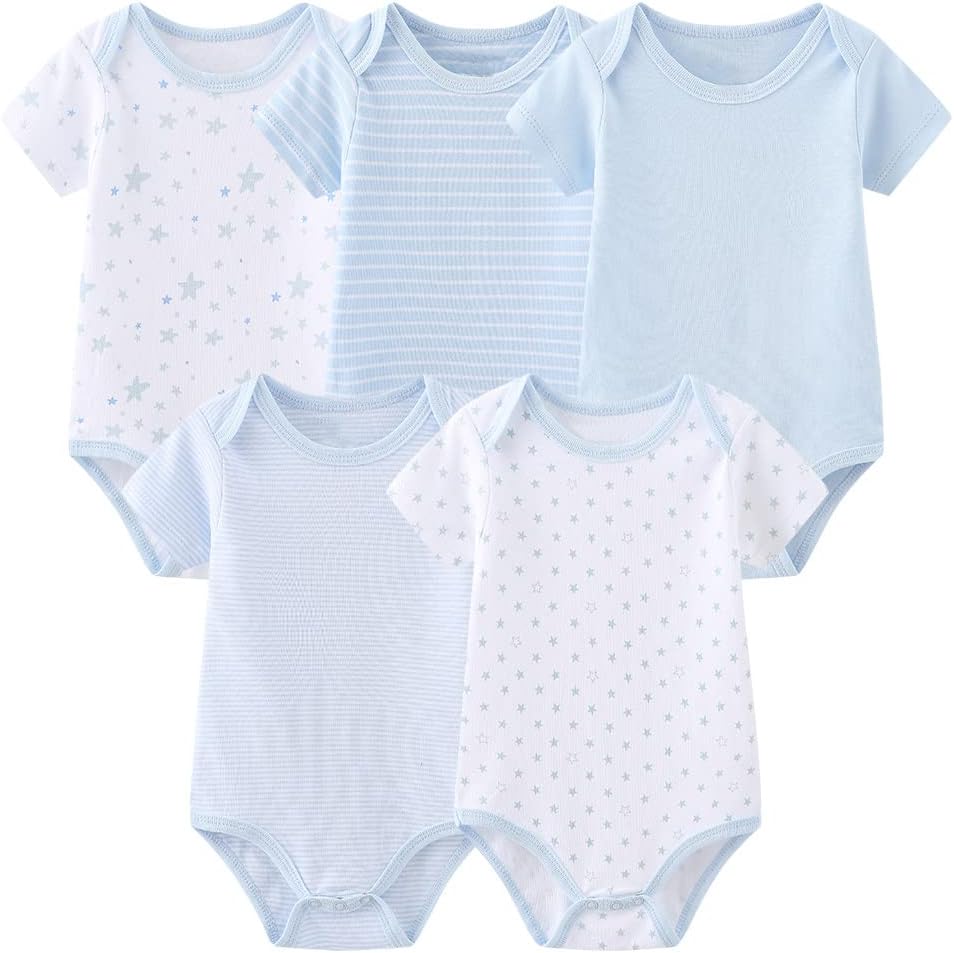 Detalle 2 de Chamie Baby Outfits Vests + Pants + Caps Mittens Set (0-6 Months) – Grey, Pink, Navy & Blue Cotton