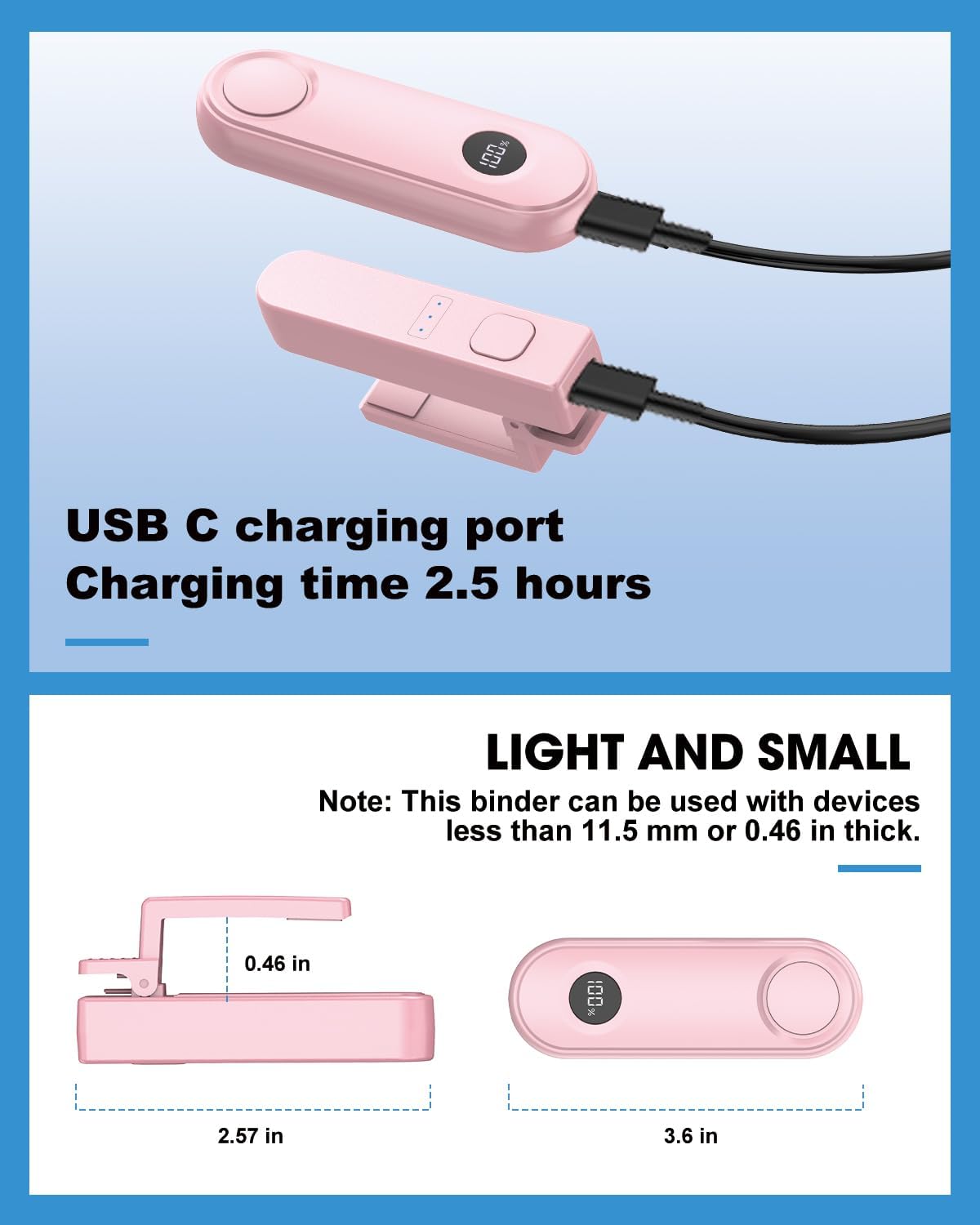 Thumbnail 5 de Inncarvs Remote Page Turner (Pink) – Clip-On Controller for Kindle and Capacitive Screens