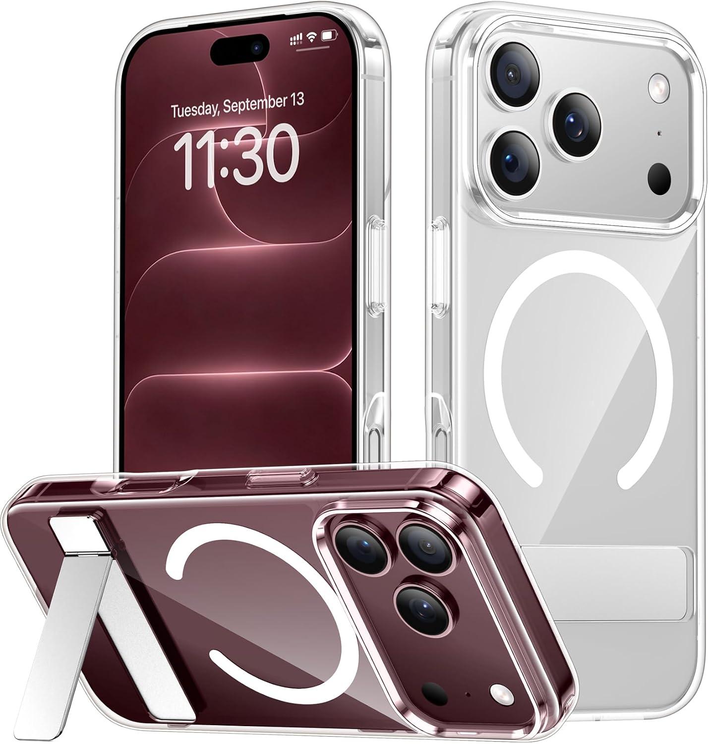 Detalle de SPIDERCASE iPhone 17 Pro Max magnetic clear case 6.9"