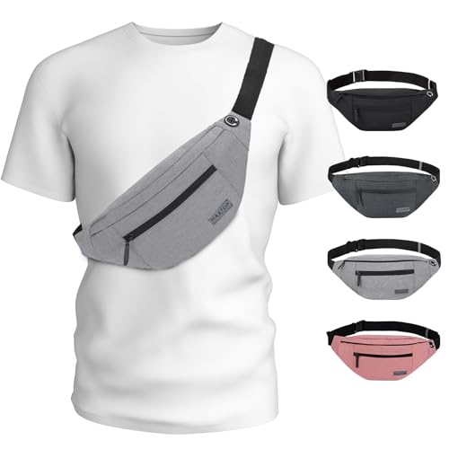 Detalle de MAXTOP Large Bumbag Waist Fanny Pack: Secure, Spacious Run & Travel Belt