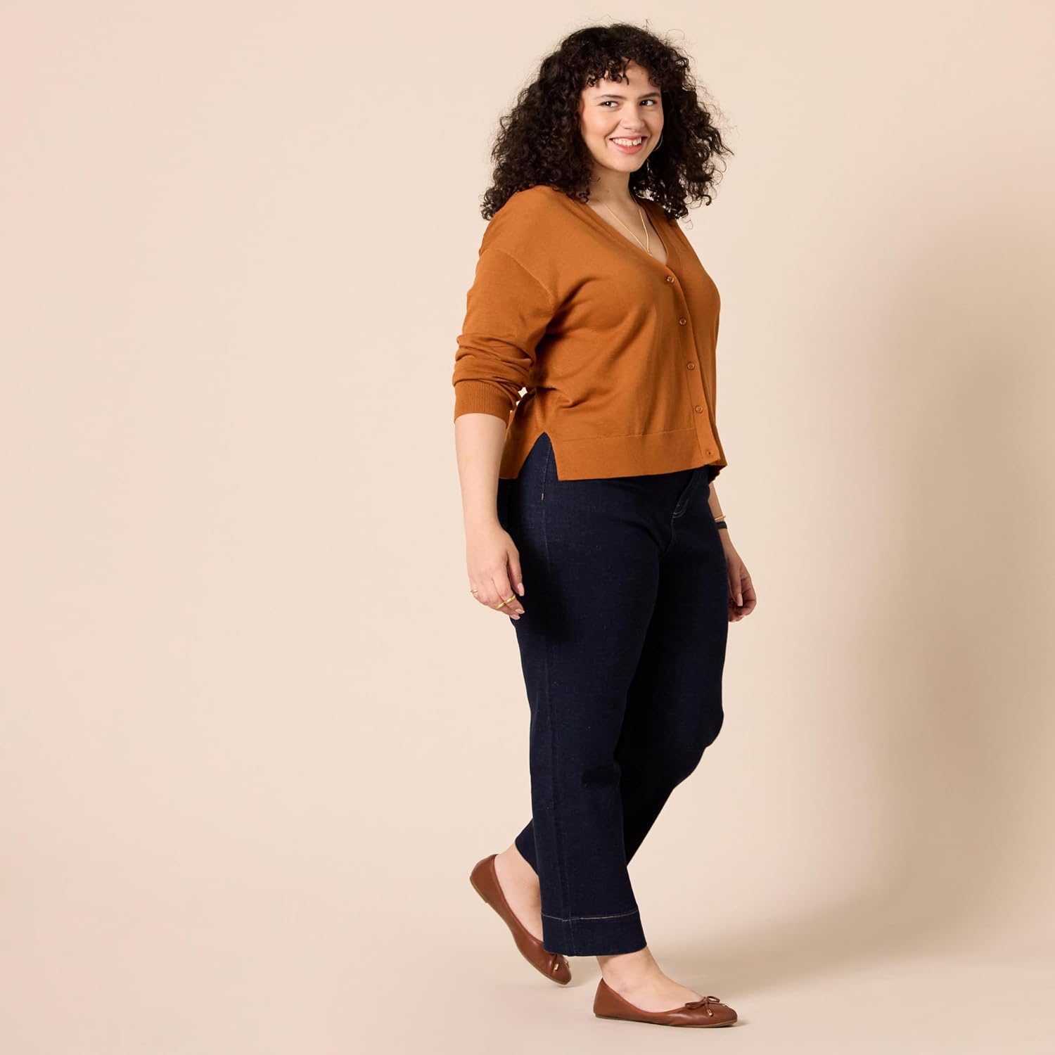 Thumbnail 6 de Amazon Essentials Womens V-Neck Cropped Cardigan