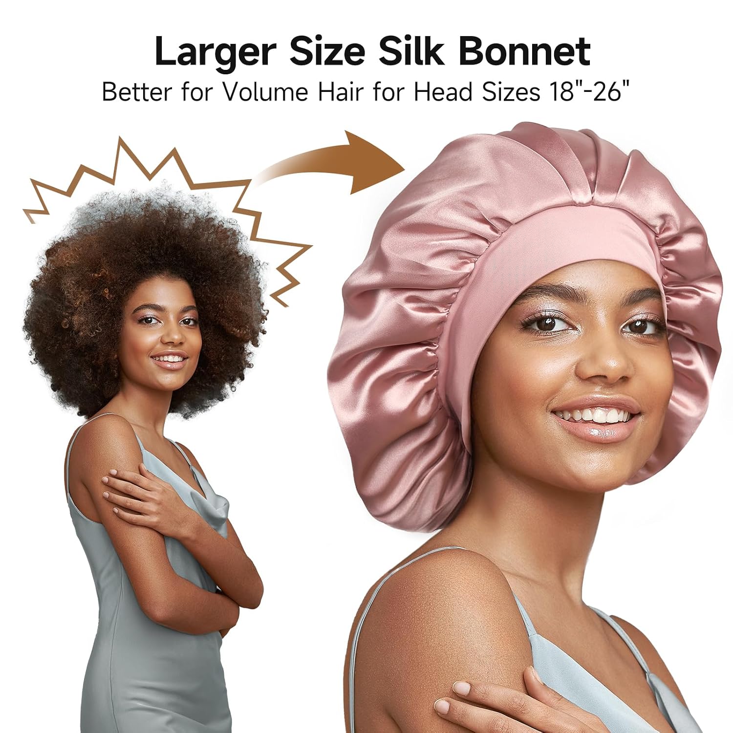 Thumbnail 3 de 22 Momme Silk Bonnet for Sleeping
