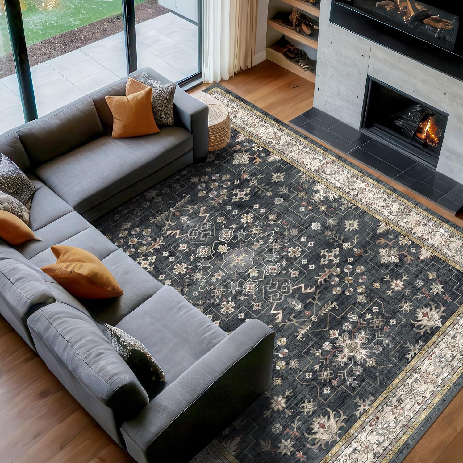 Detalle de Hazo Haus Vintage Boho Rug 5 x 7 in