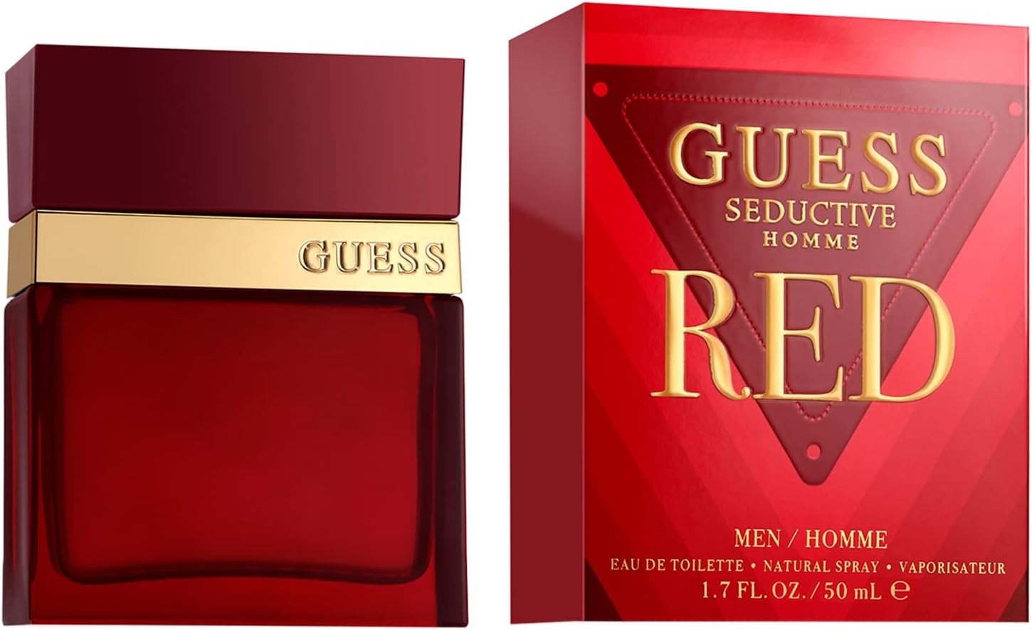 Detalle de GUESS Seductive Red — Eau de Toilette pour homme, Oriental Vanillé, 50 ml