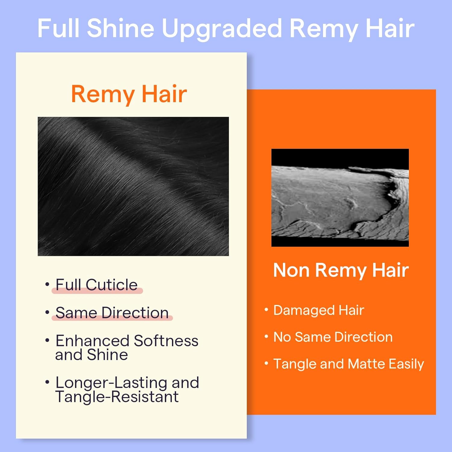 Thumbnail 4 de Full Shine #1 Jet Black Brazilian Clip-In Human Hair Extensions (Triple Weft, 20 Inch, 7 Pieces, 120g)