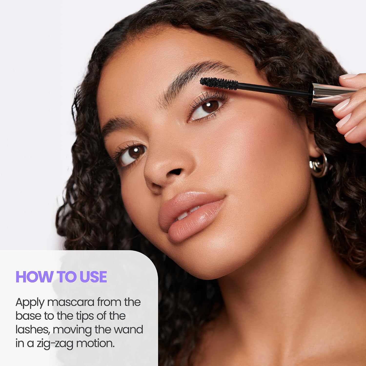 Detalle de Wonderskin WBRMASC-BLK Infinite Rizz Mascara, Buildable Black Volume