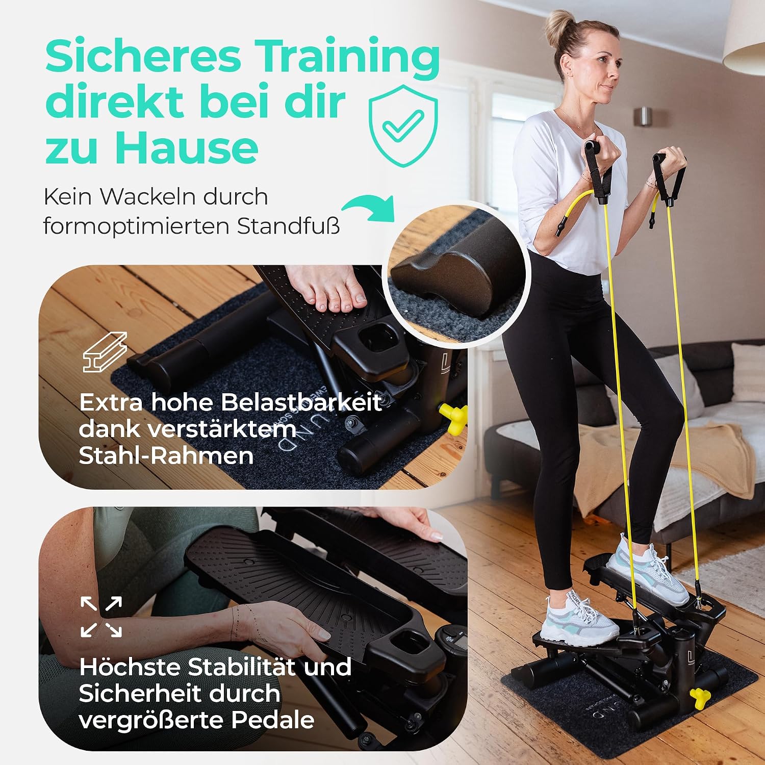 Detalle de LANDWEHR Stepper Treppensteiger 180 kg Belastbarkeit đ