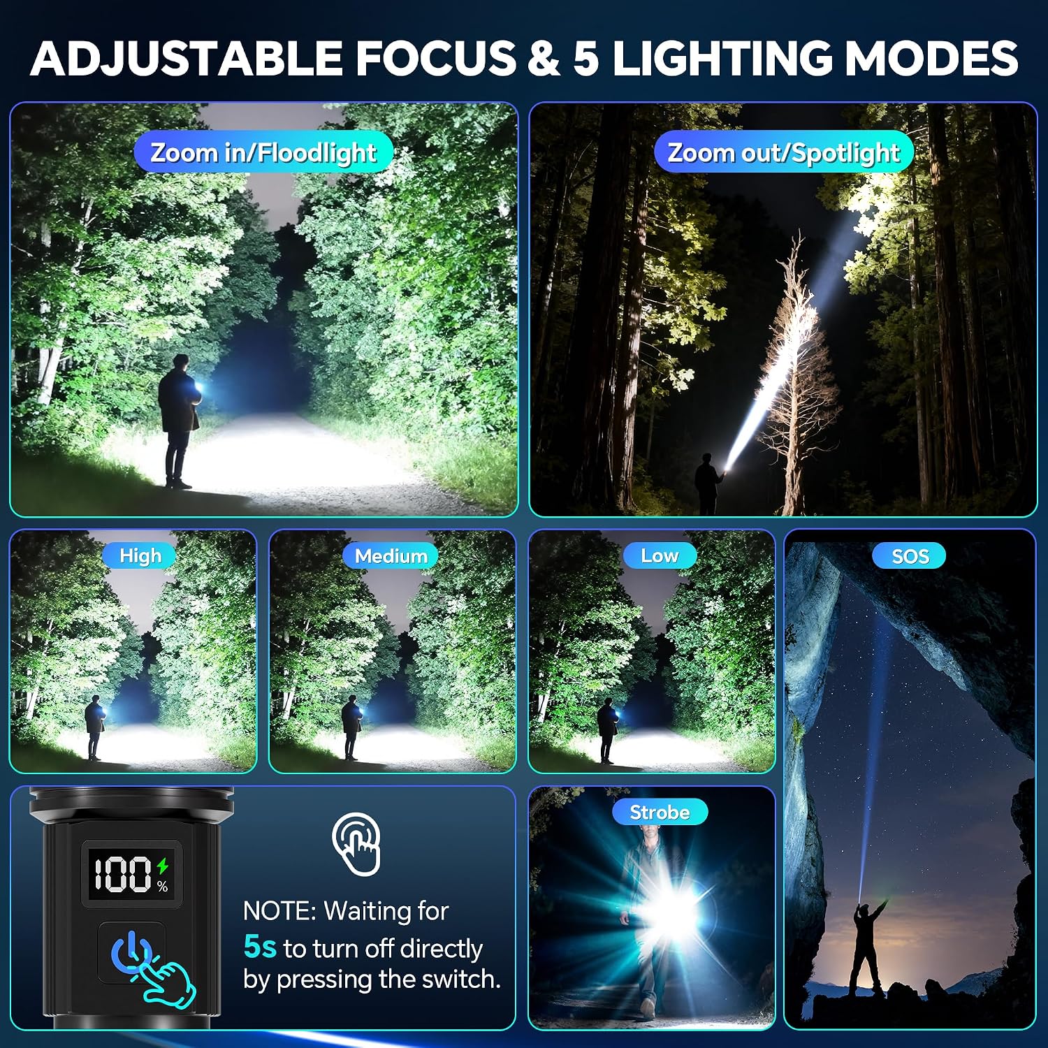 Thumbnail 2 de Tughlax 9900LX LED Flashlight 2-Pack