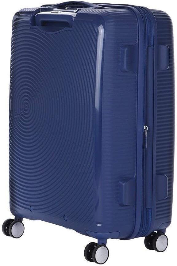Detalle de American Tourister Soundbox M Extensible – Valise Spinner 67 cm, 71,5/81 L, Bleu Midnight Navy