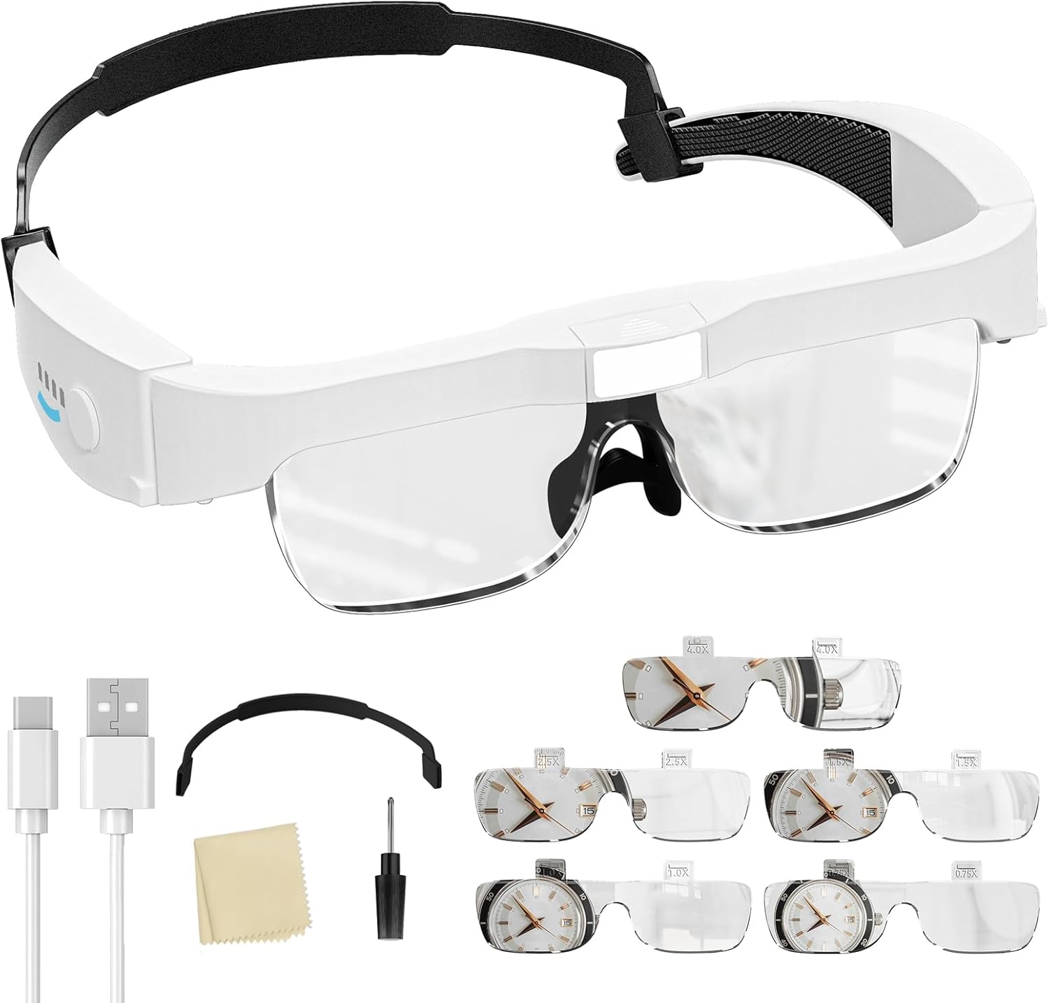 Detalle de ARTDOT Gafas Lupa Luz LED 0,75–4X