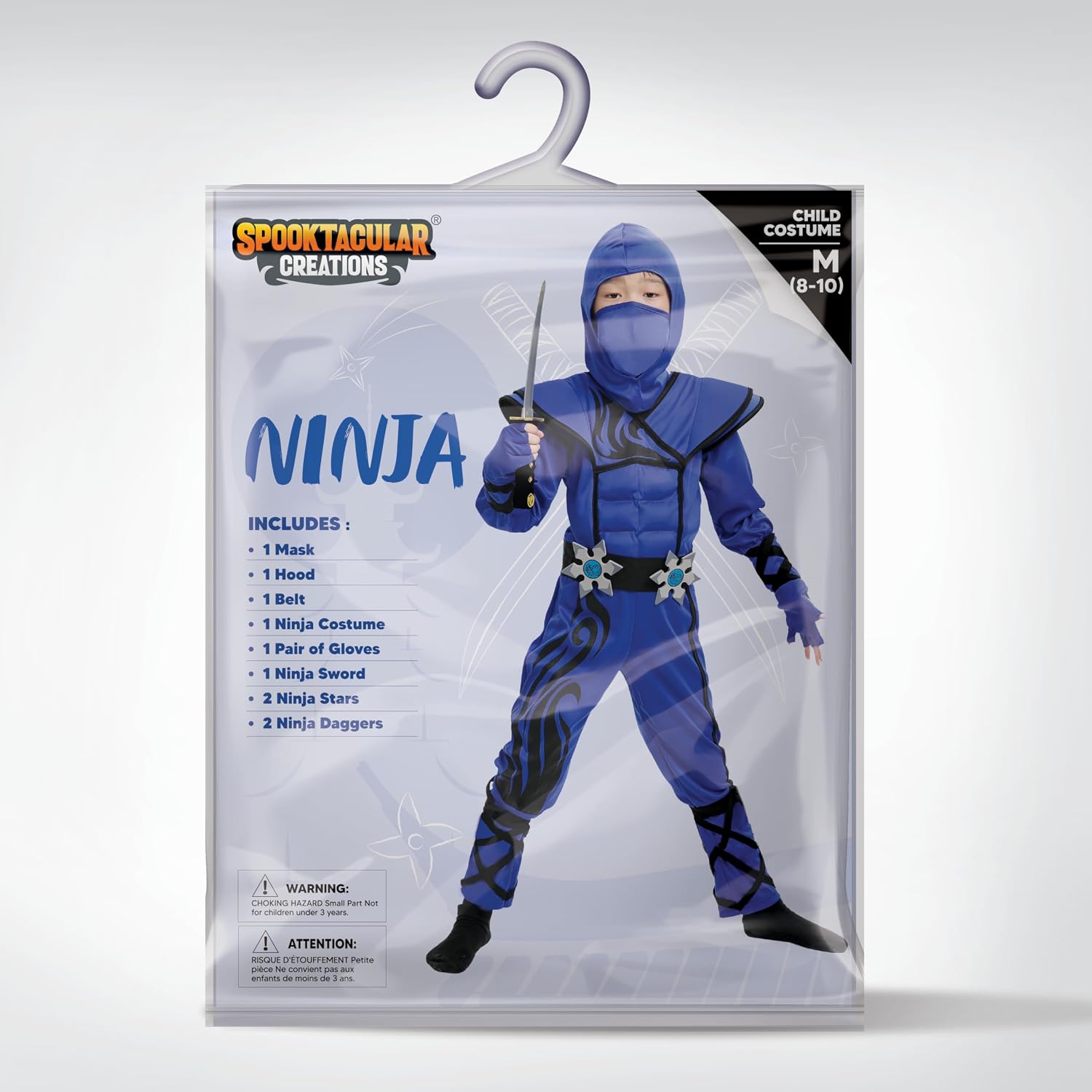 Thumbnail 5 de Spooktacular Blue Ninja Costume for Kids