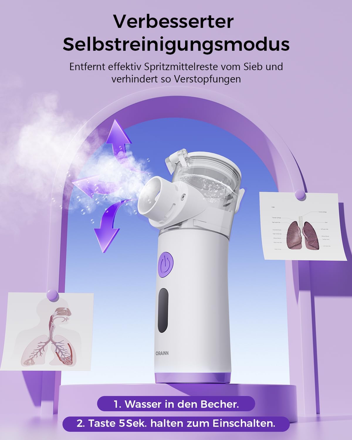 Thumbnail 6 de Inhalationsgerät Mesh 2,1 µm für Kinder