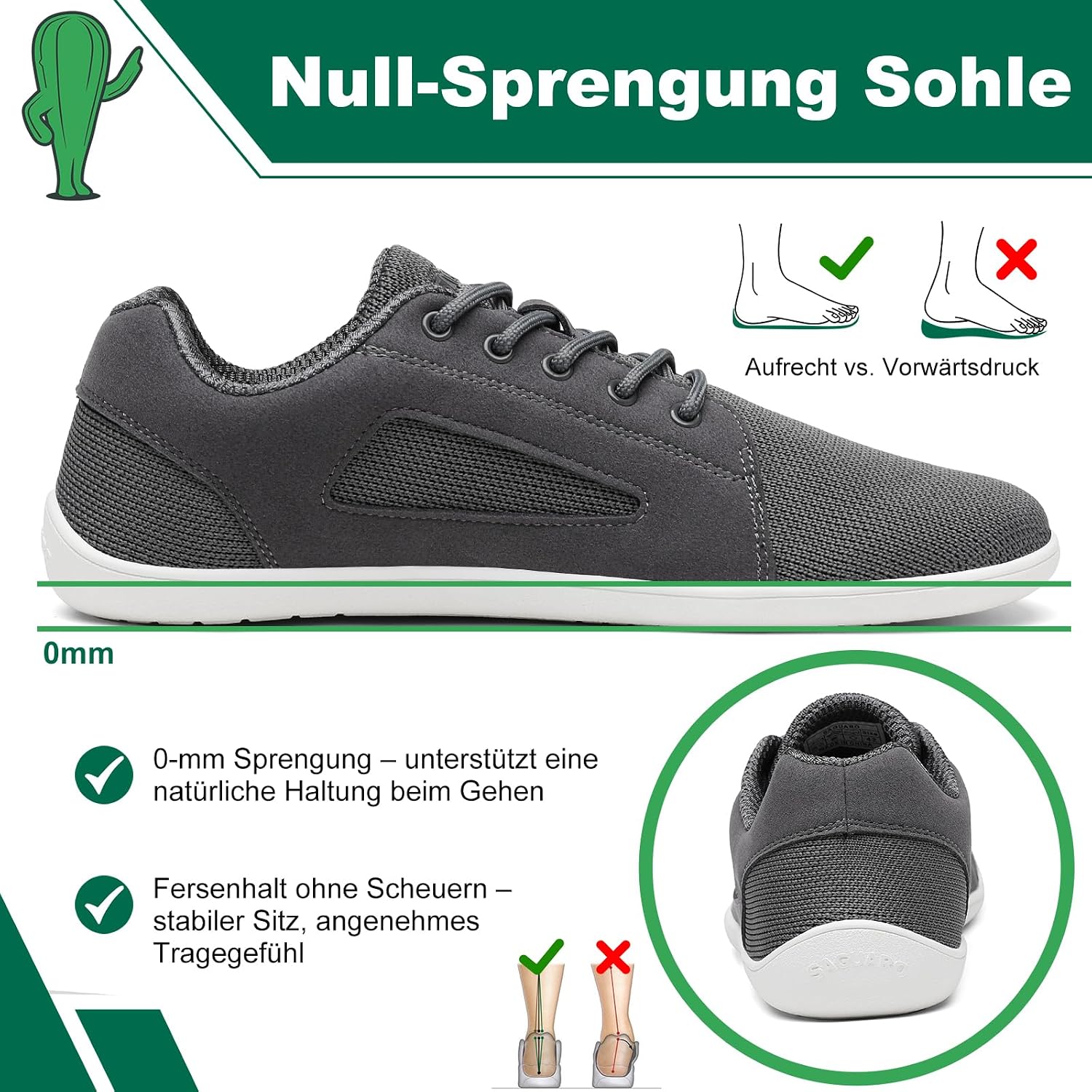 Thumbnail 2 de SAGUARO Unisex Knit Barfußschuhe