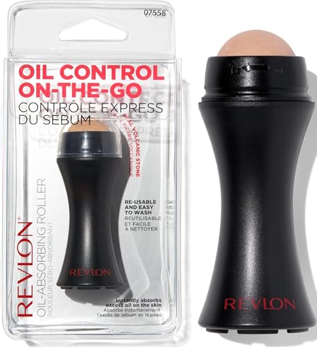 Detalle de Revlon Oil-Absorbing Volcanic Face Roller, Black, 1 Count