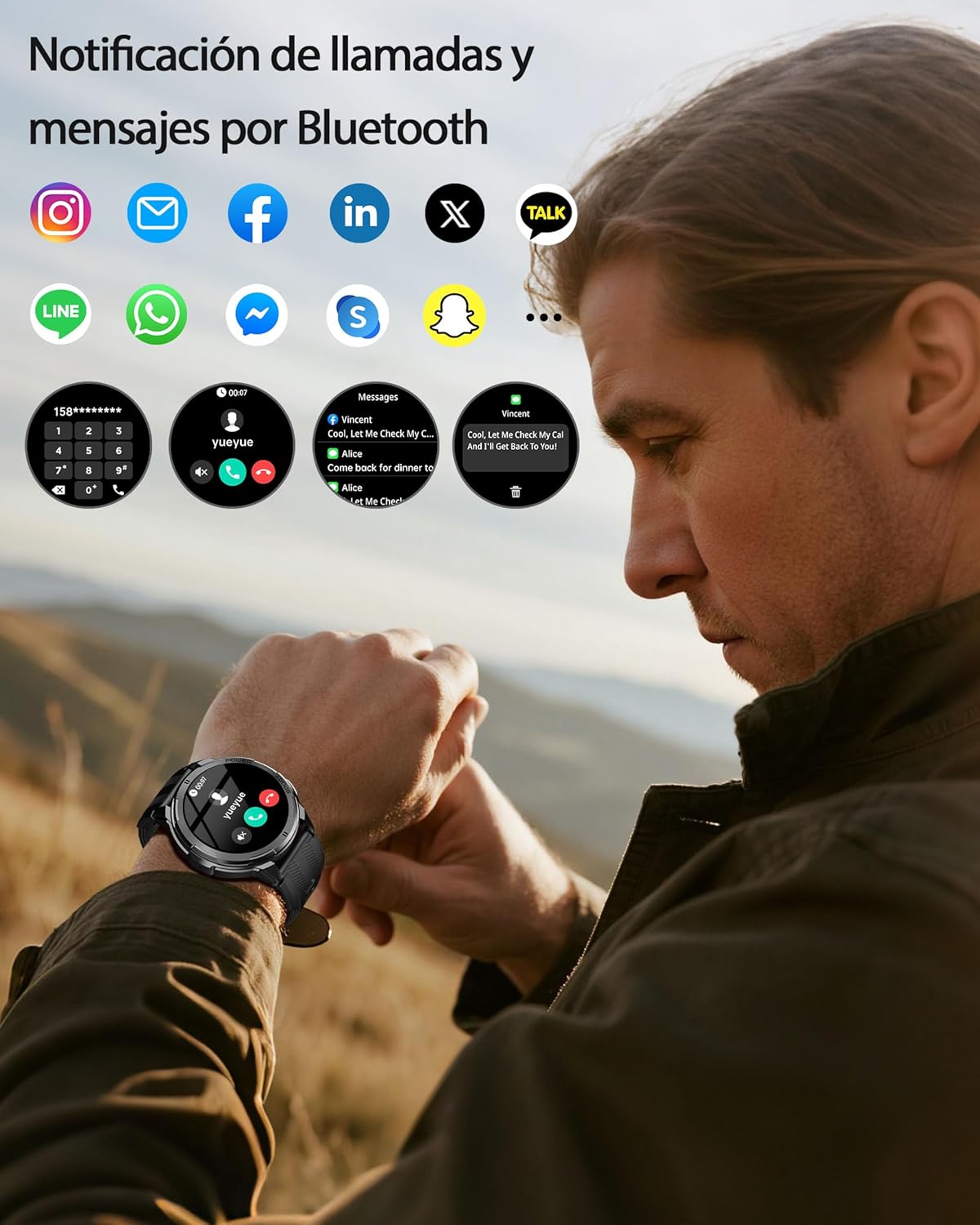 Thumbnail 5 de OUKITEL Reloj Inteligente Hombre 1.43" AMOLED ⌚️ Impermeable IP68