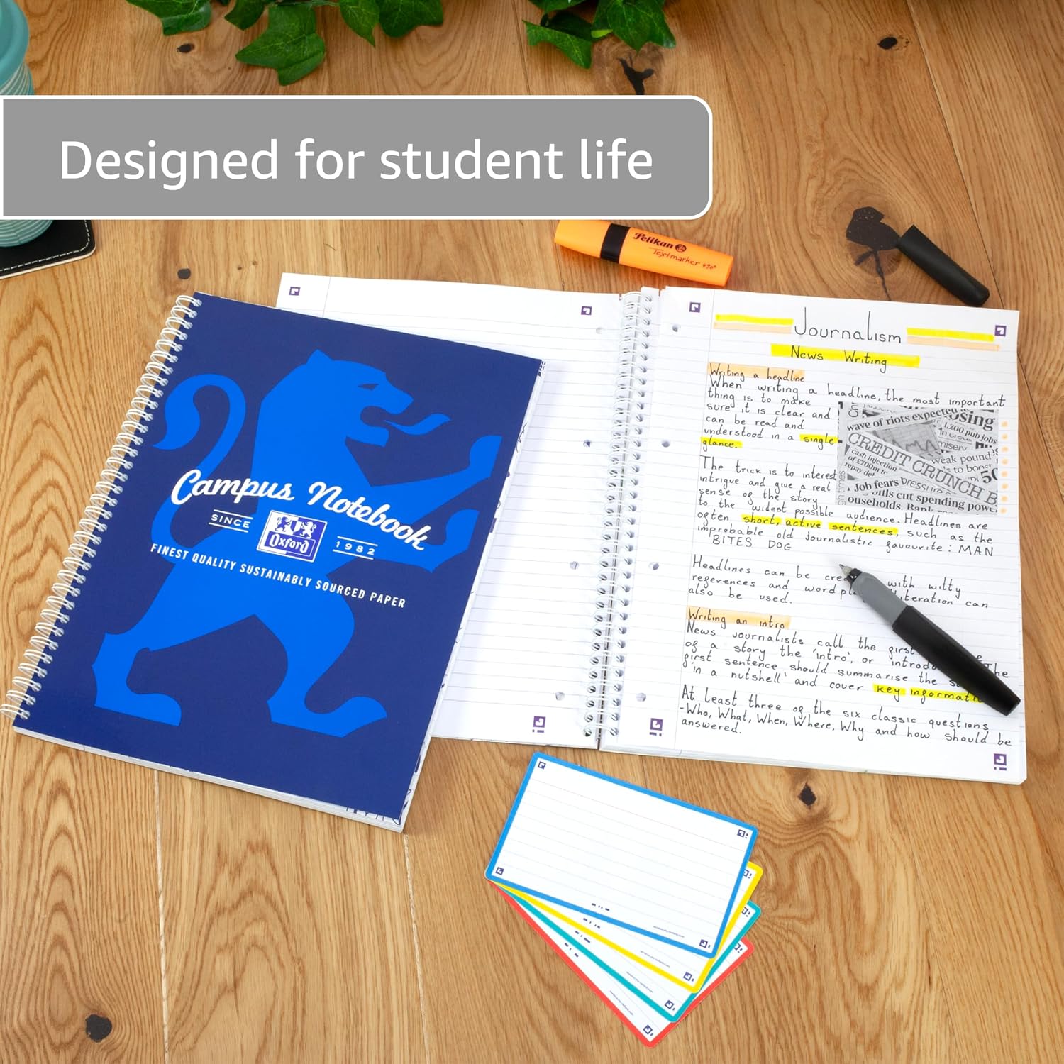Detalle 2 de Oxford Campus A4 Notebook 140‑page pack