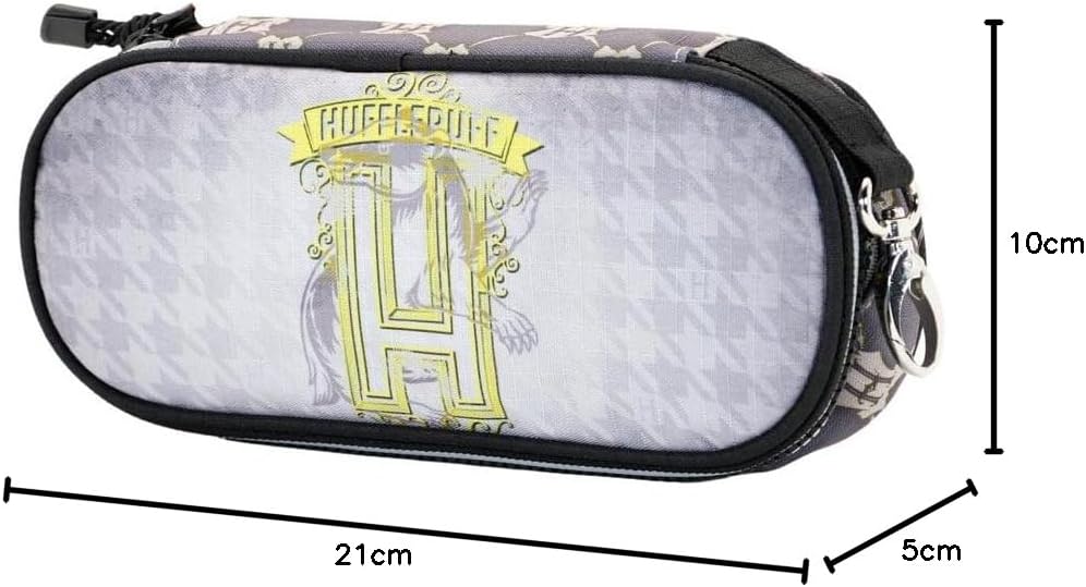 Thumbnail 3 de Harry Potter Emblem Hufflepuff Stiftemäppchen mit Organizer (Grau) – 21 x 10 cm