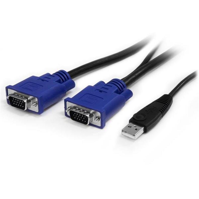 Detalle de Conmutador KVM USB StarTech de 16 puertos para montaje en rack 1U con OSD y VGA