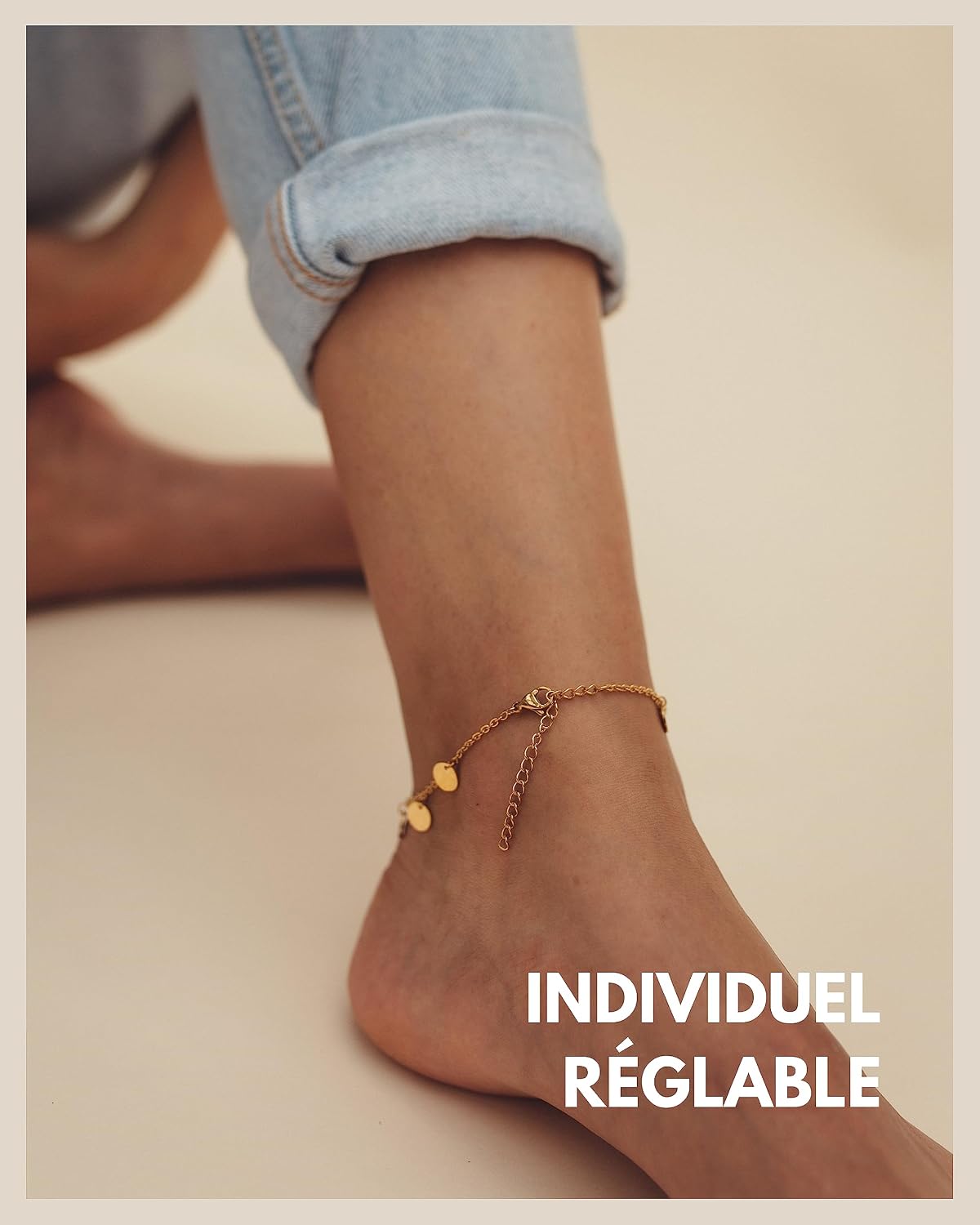 Detalle 2 de Good.Designs Bracelet de cheville 22–27 cm 🩰