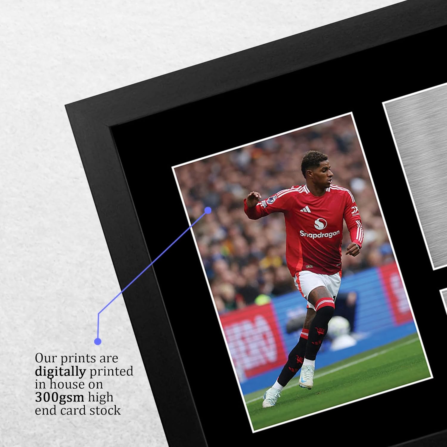 Thumbnail 3 de HWC Trading FR Marcus Rashford A4 signed framed print (A4 black polycarbonate frame)